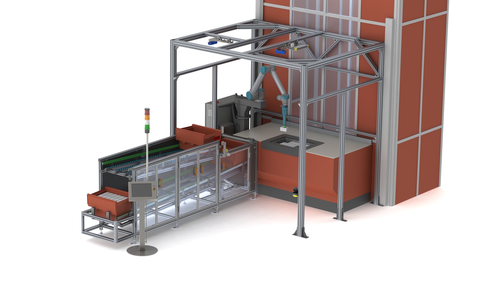 autostore integrated with robotic picking arm